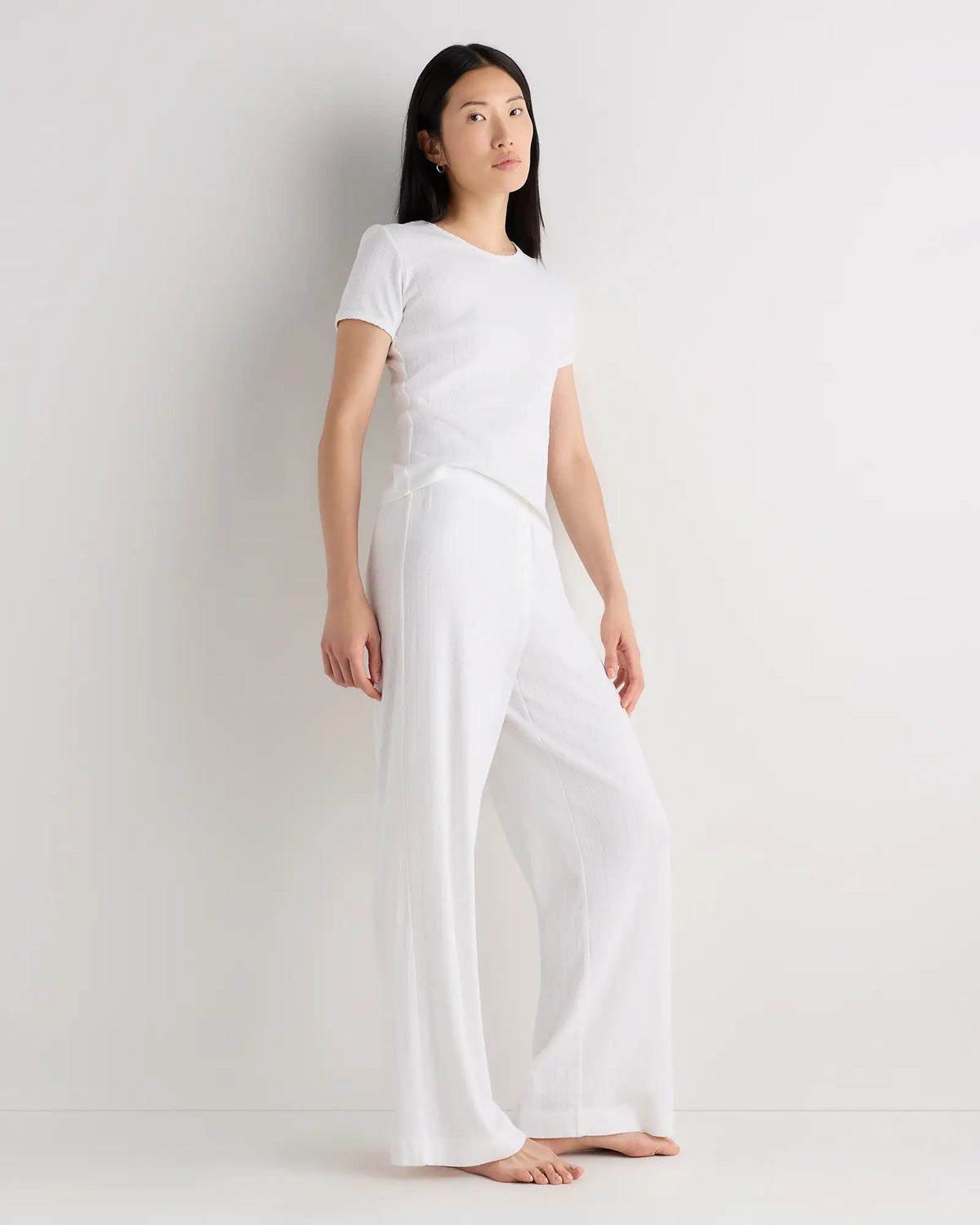 Organic Cotton Pointelle Pajama Set - US 2871