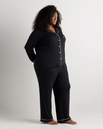 Bamboo Jersey Long Sleeve Pajama Set - US 2969