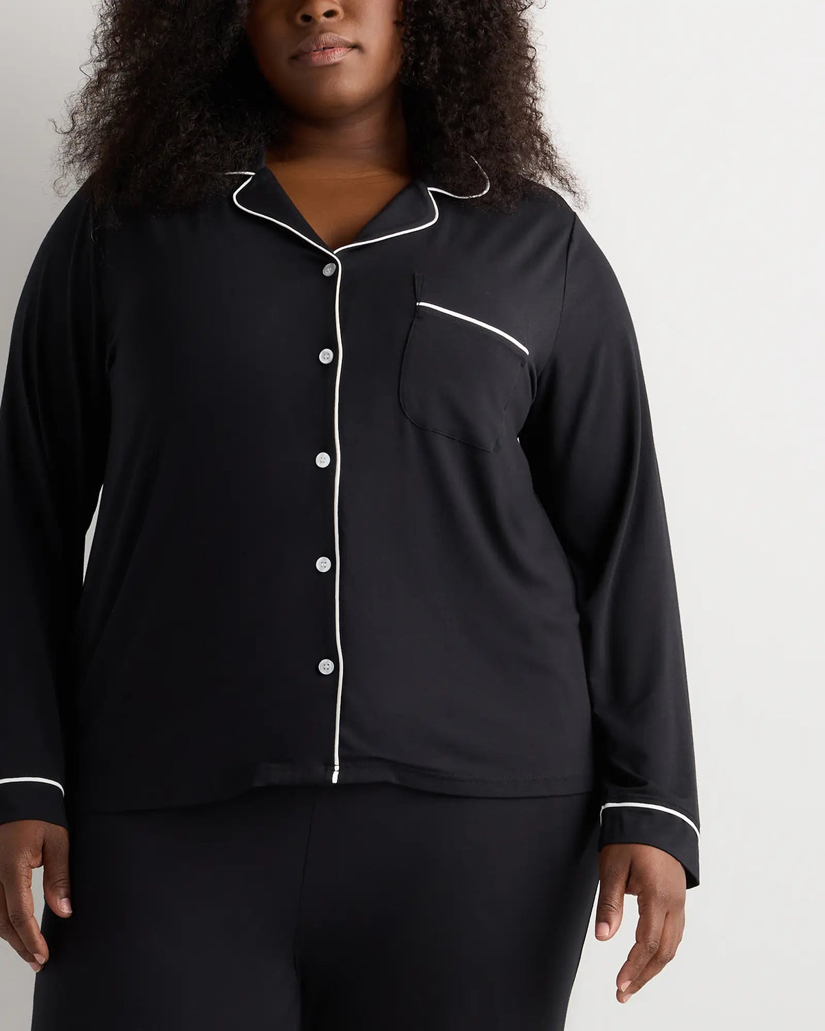Bamboo Jersey Long Sleeve Pajama Set - US 2969