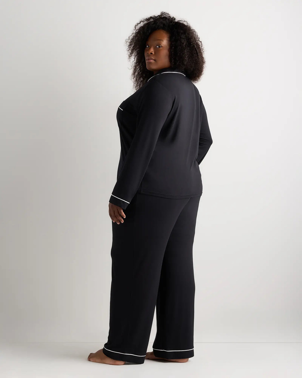 Bamboo Jersey Long Sleeve Pajama Set - US 2969