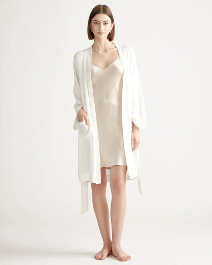 100% Washable Silk Robe - US 4772