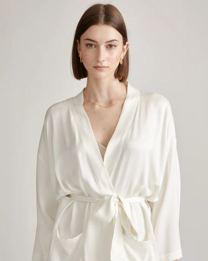 100% Washable Silk Robe - US 4772