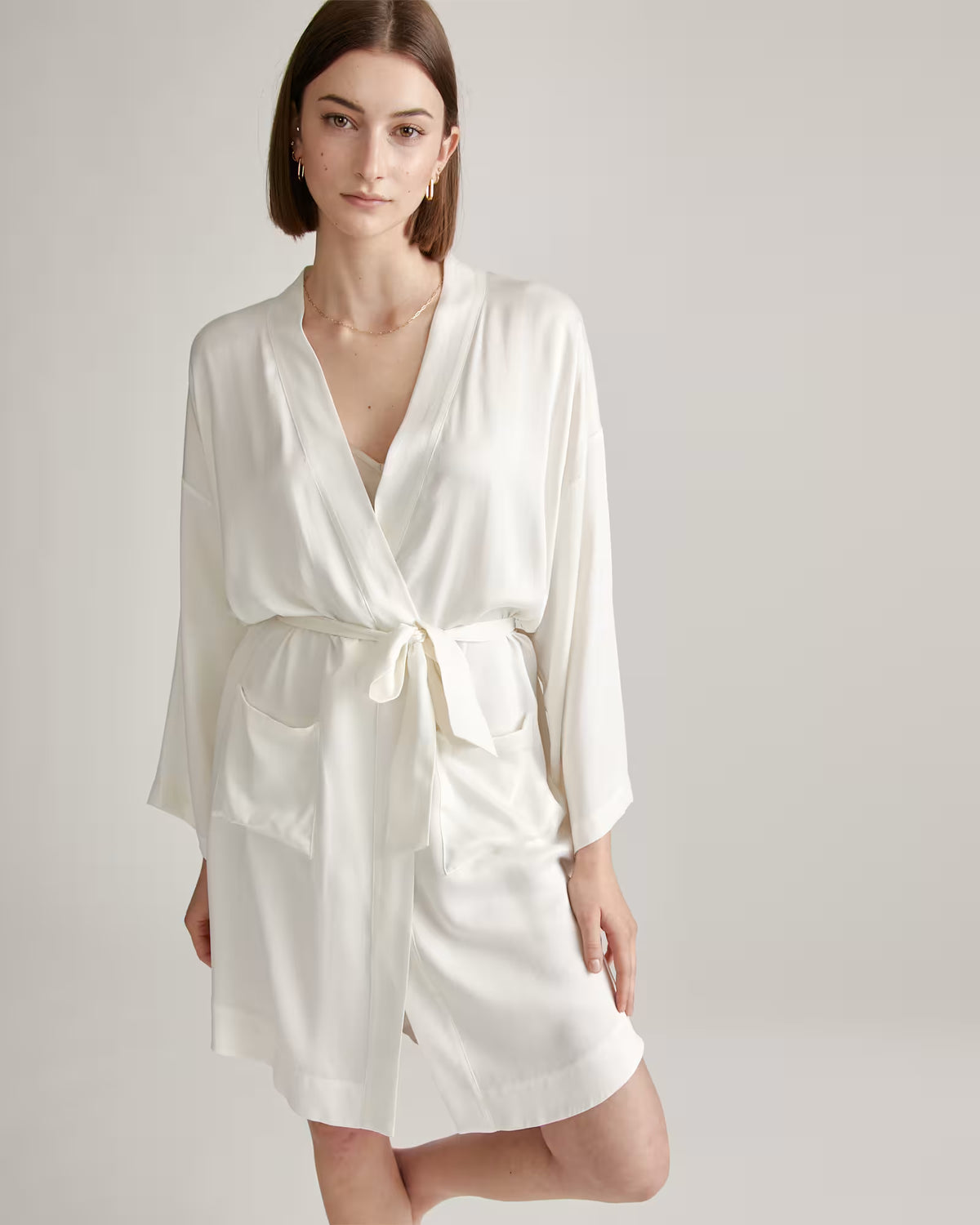 100% Washable Silk Robe - US 4772
