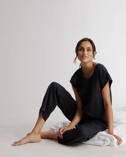 100% European Linen Pajama Set - US 2788