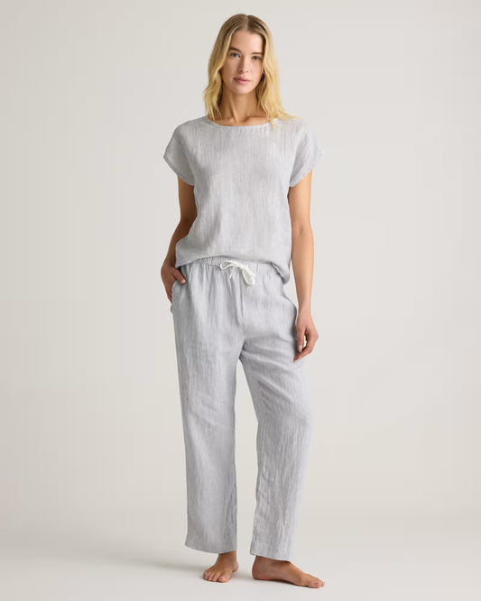 100% European Linen Pajama Set - US 7927