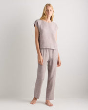 Taupe Brown Chambray