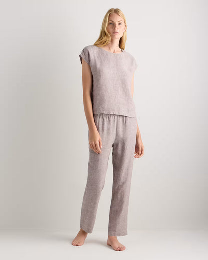 100% European Linen Pajama Set - US 8995