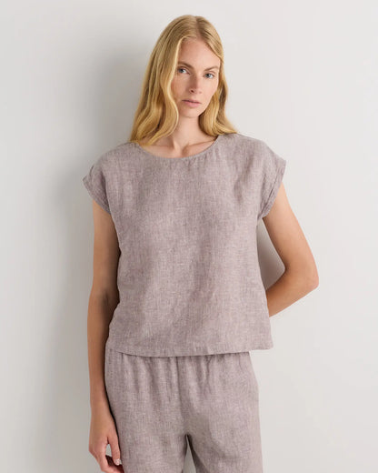 100% European Linen Pajama Set - US 8995