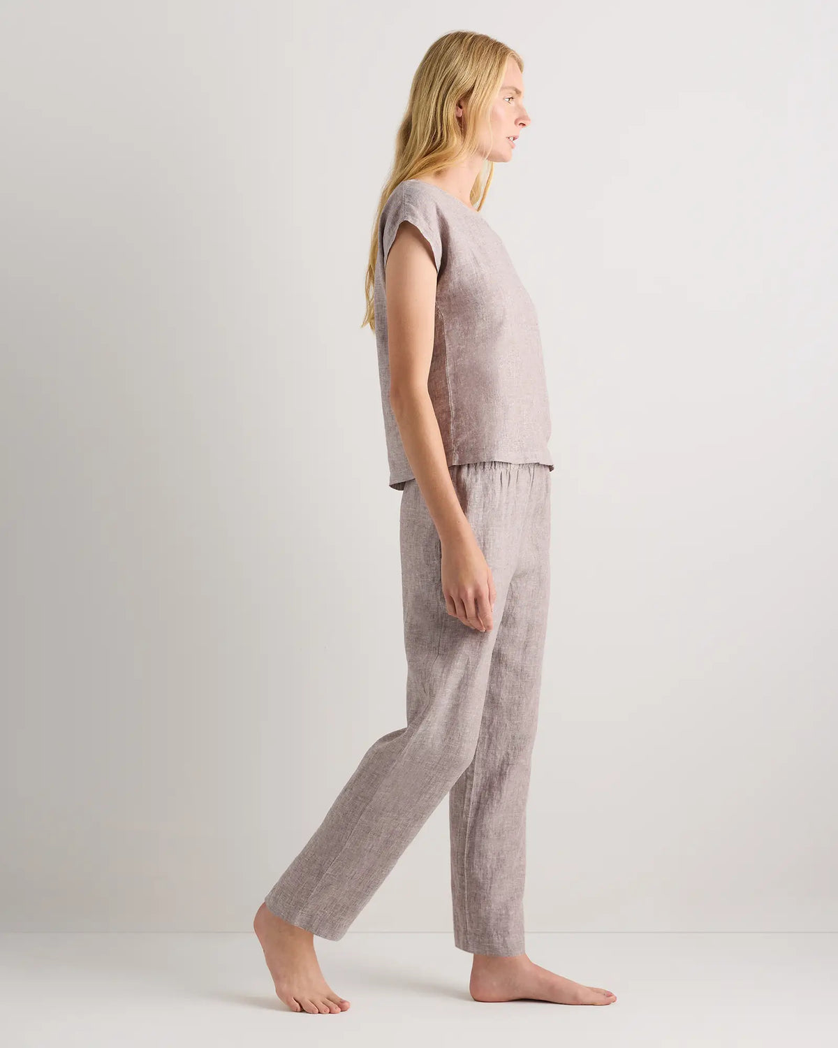 100% European Linen Pajama Set - US 8995