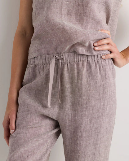 100% European Linen Pajama Set - US 8995