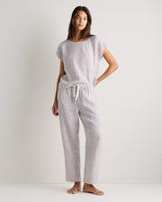 Taupe Brown Mariner Stripe