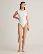 Stretch Cotton Jersey High Neck Sleeveless Bodysuit - US 6353
