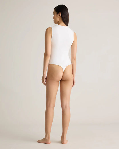 Stretch Cotton Jersey High Neck Sleeveless Bodysuit - US 7420