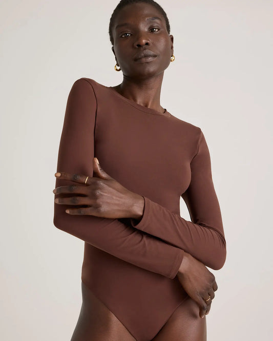 Second Skin Long Sleeve Crew Neck Bodysuit - US 7336