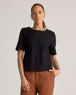 Ultra-Stretch Ponte Short Sleeve Top - US 2798