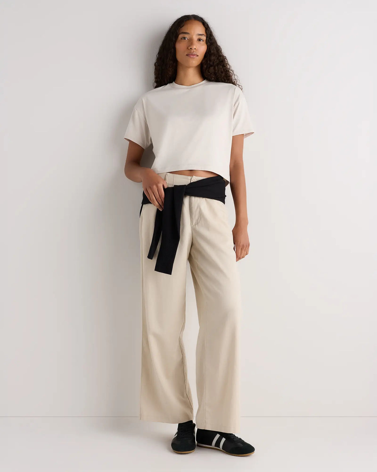 Flowknit Breeze Boxy Cropped Tee - US 7794