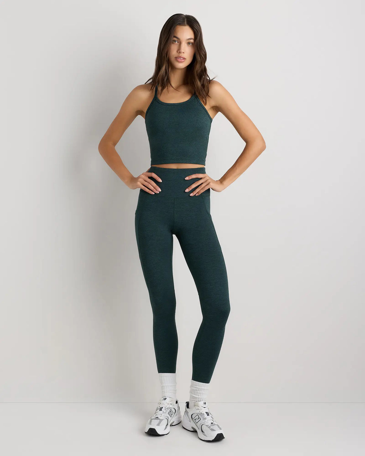 Ultra-Soft Y-Back Cropped Bra Tank - US 2817