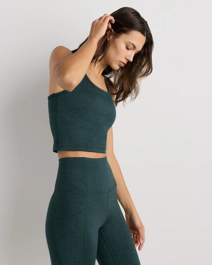 Ultra-Soft Y-Back Cropped Bra Tank - US 2817