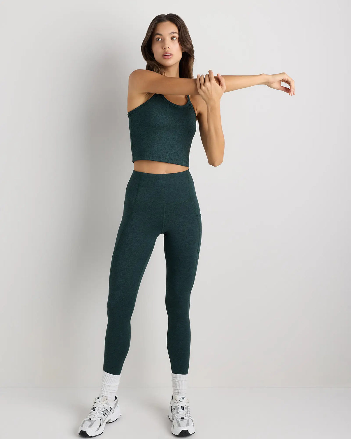 Ultra-Soft Y-Back Cropped Bra Tank - US 2817