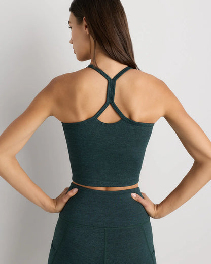 Ultra-Soft Y-Back Cropped Bra Tank - US 2817
