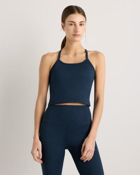 Ultra-Soft Y-Back Cropped Bra Tank - US 7498