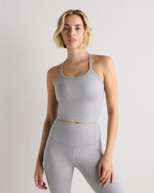 Ultra-Soft Y-Back Cropped Bra Tank - US 0352
