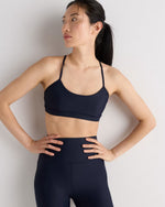 Satin-Sculpt Cross Back Adjustable Sports Bra - US 7205