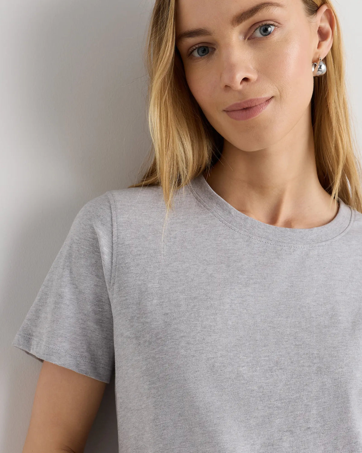 100% Organic Cotton Boxy Crewneck Tee - US 6276