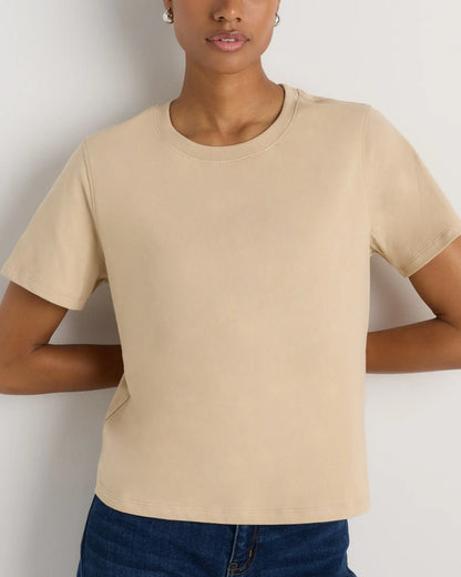 100% Organic Cotton Boxy Crewneck Tee - US 5685