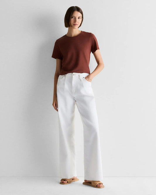 100% Organic Cotton Boxy Crewneck Tee - US 8927