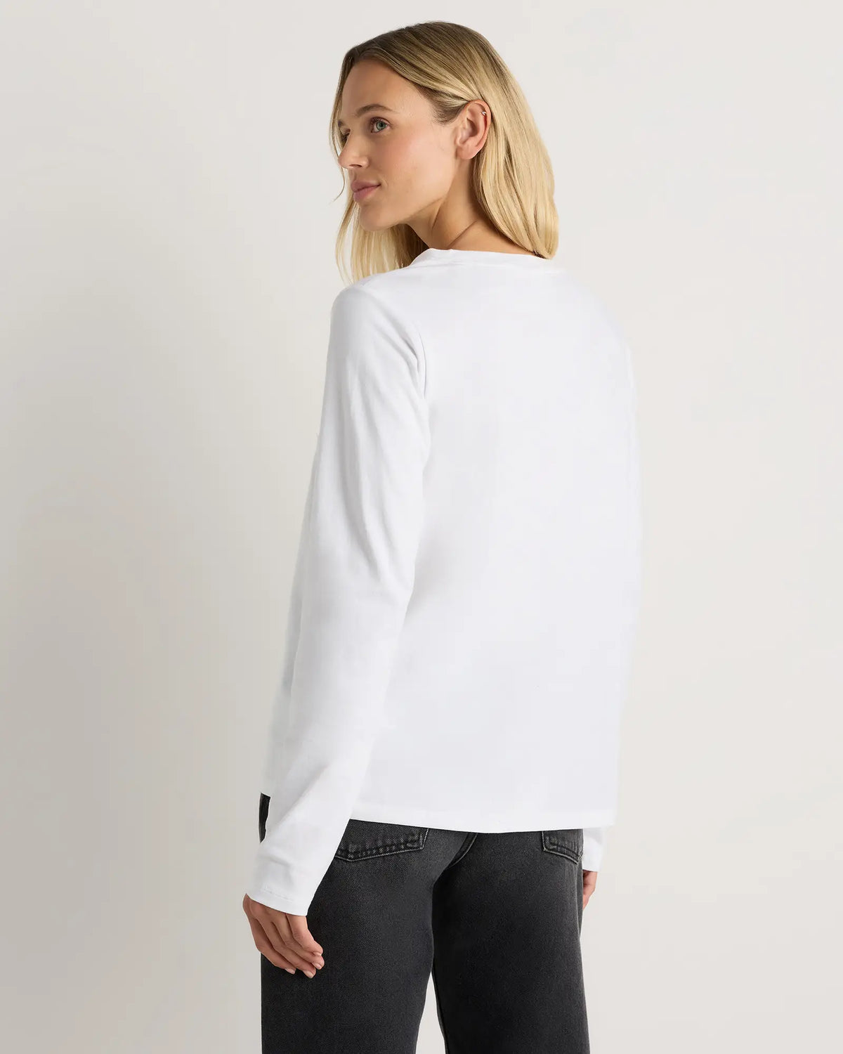 100% Organic Cotton Long Sleeve Swing Tee - US 1174