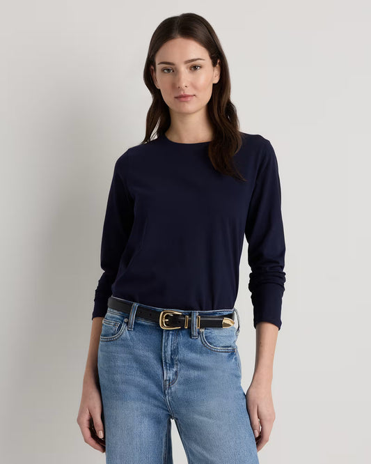 100% Organic Cotton Long Sleeve Swing Tee - US 8157