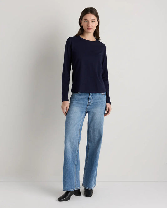 100% Organic Cotton Long Sleeve Swing Tee - US 8157