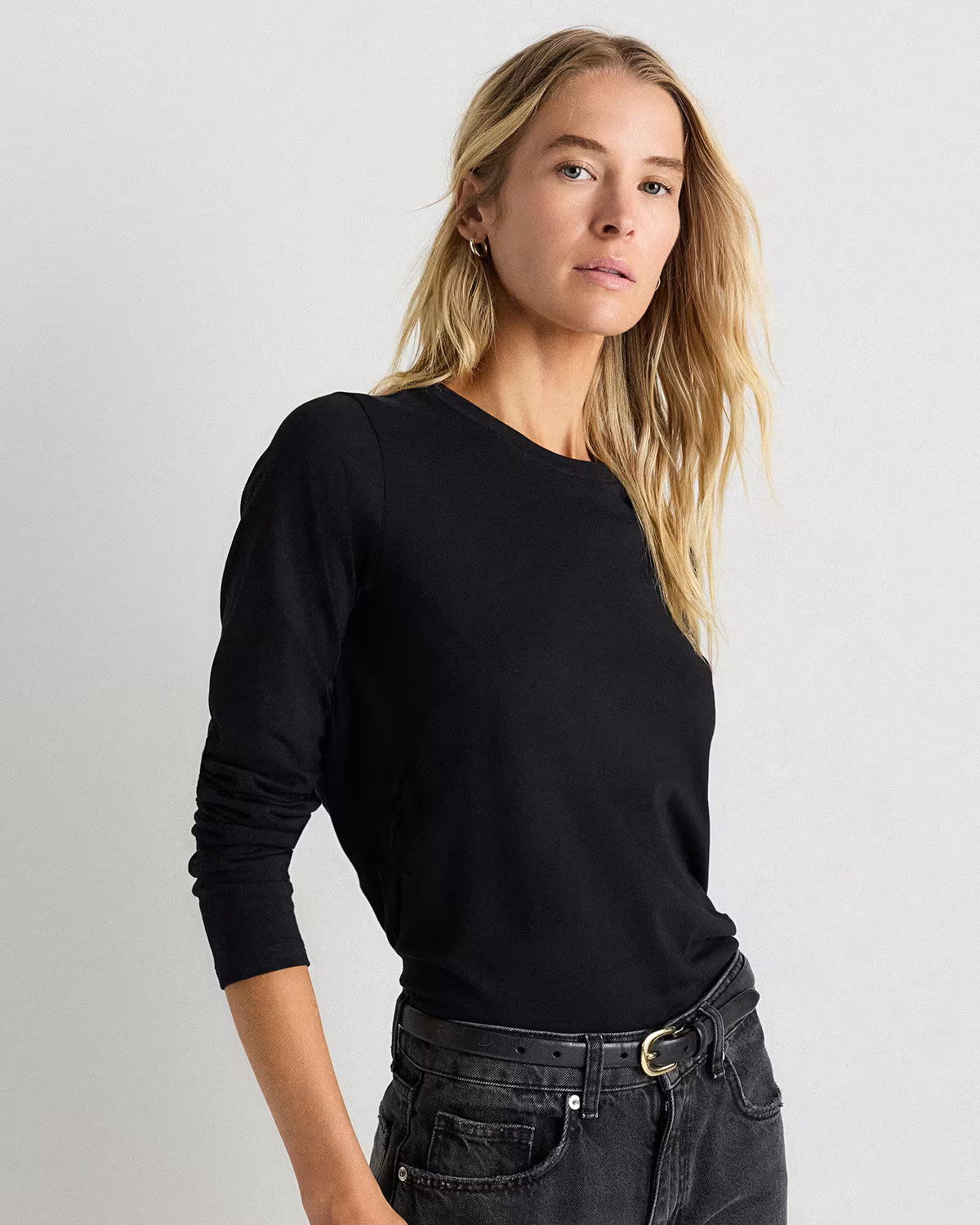 100% Organic Cotton Long Sleeve Swing Tee - US 1384