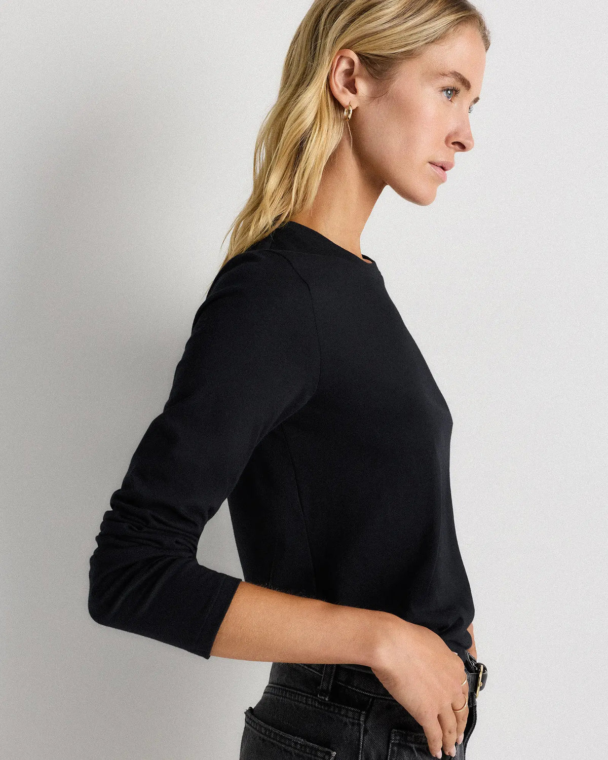 100% Organic Cotton Long Sleeve Swing Tee - US 1384