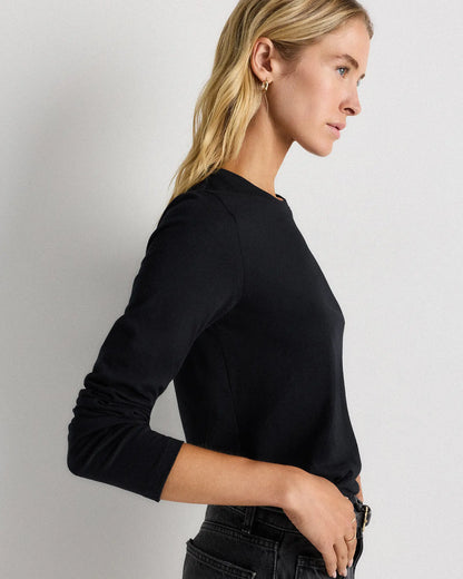100% Organic Cotton Long Sleeve Swing Tee - US 1384