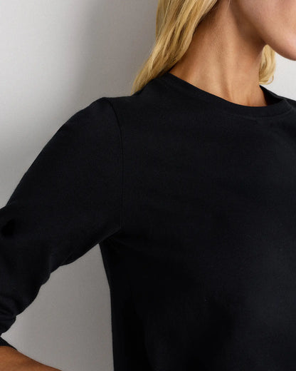 100% Organic Cotton Long Sleeve Swing Tee - US 1384