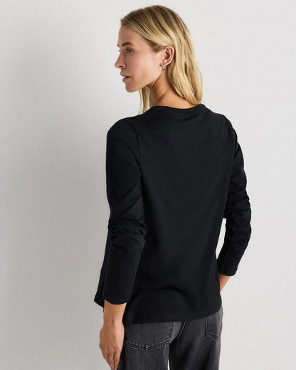 100% Organic Cotton Long Sleeve Swing Tee - US 1384