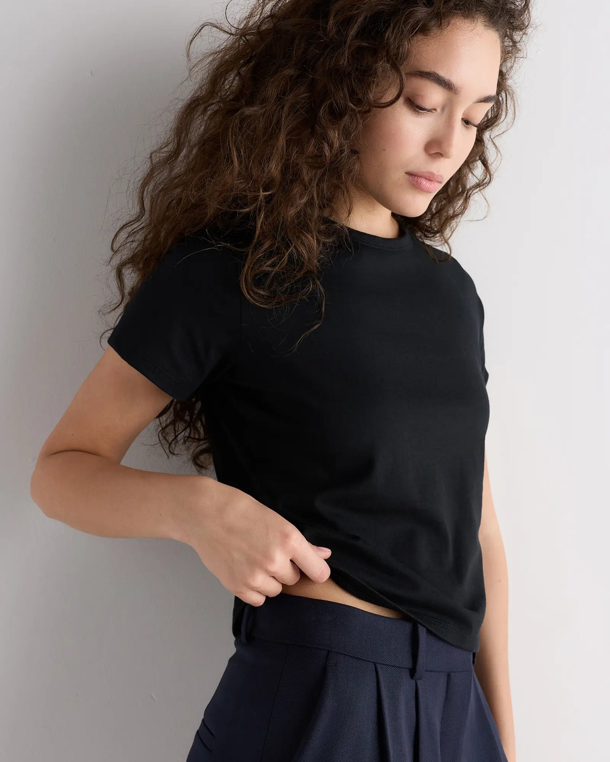 100% Pima Cotton Luxe Touch Slim Fit Tee - US 5160