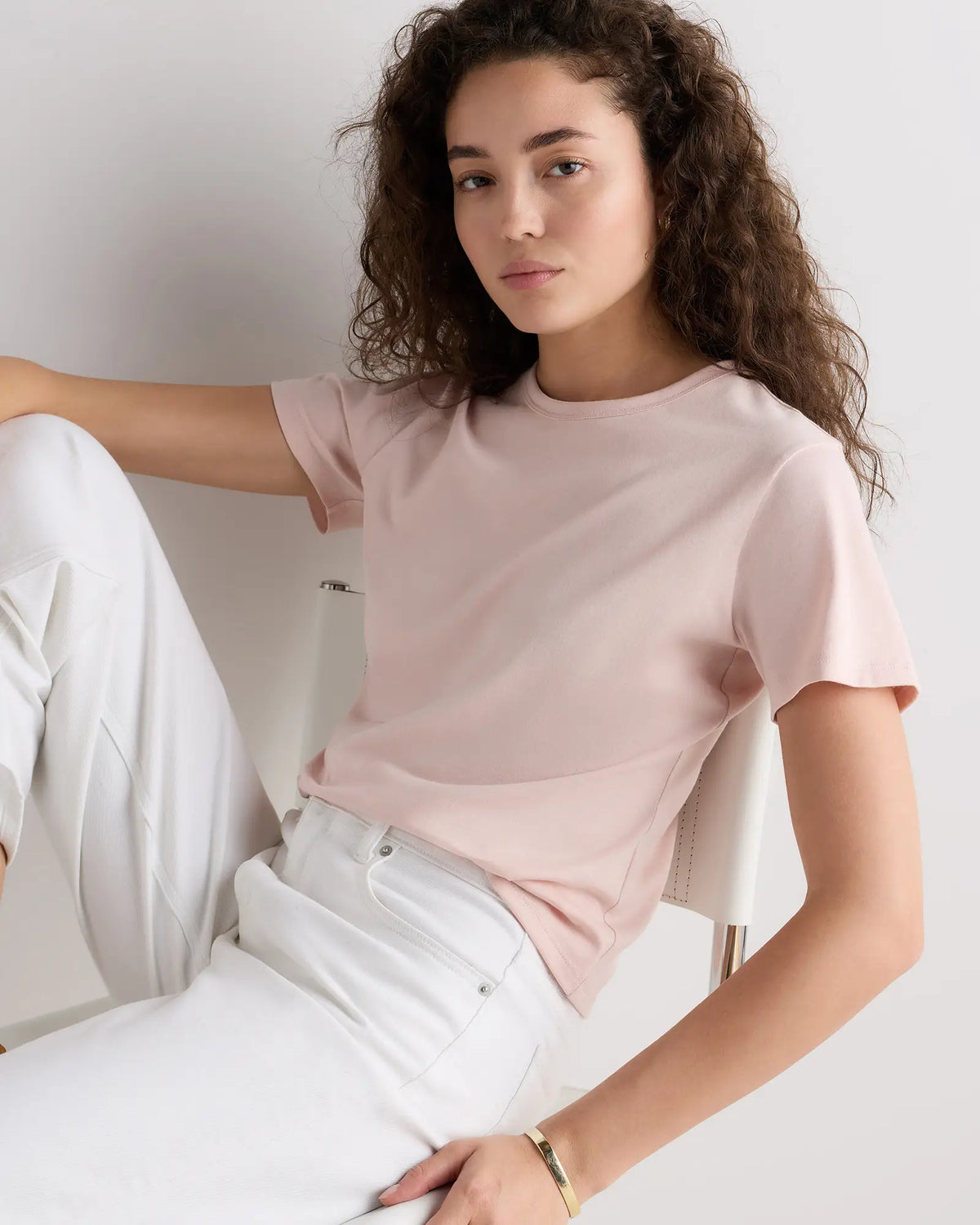 100% Pima Cotton Luxe Touch Slim Fit Tee - US 2211