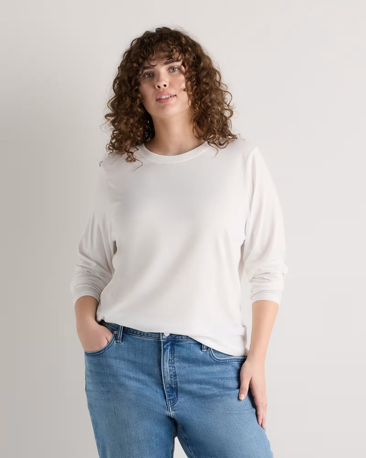 Cotton Modal Long Sleeve Tee - US 9409