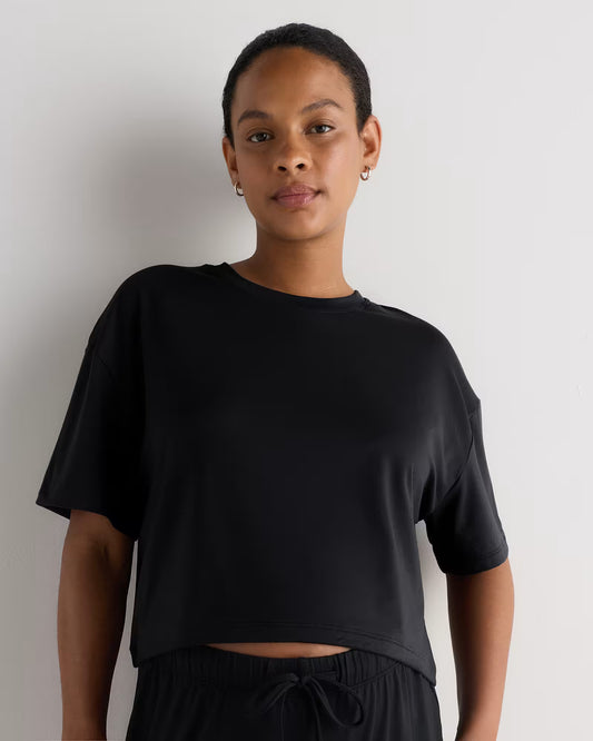 Smooth Stretch Maternity Cropped Lounge Tee - US 0274