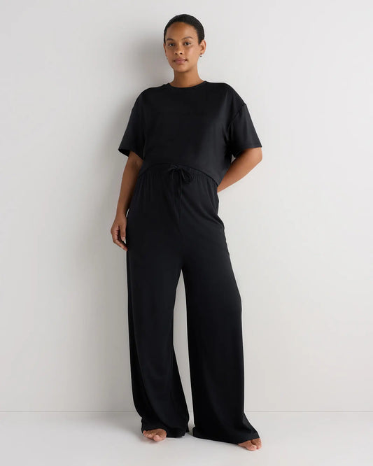 Smooth Stretch Maternity Cropped Lounge Tee - US 0274