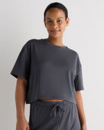 Smooth Stretch Maternity Cropped Lounge Tee - US 9310