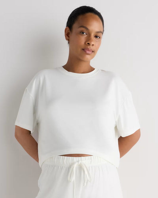 Smooth Stretch Maternity Cropped Lounge Tee - US 5112