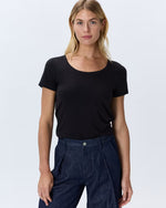 Cotton Modal Scoop Neck Tee - US 0369
