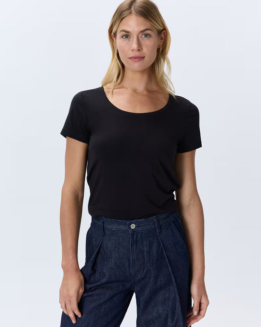 Cotton Modal Scoop Neck Tee - US 0369