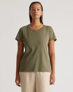 Cotton Modal Scoop Neck Tee - US 5600