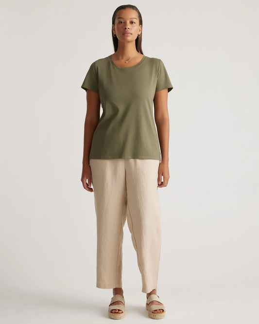 Cotton Modal Scoop Neck Tee - US 5600
