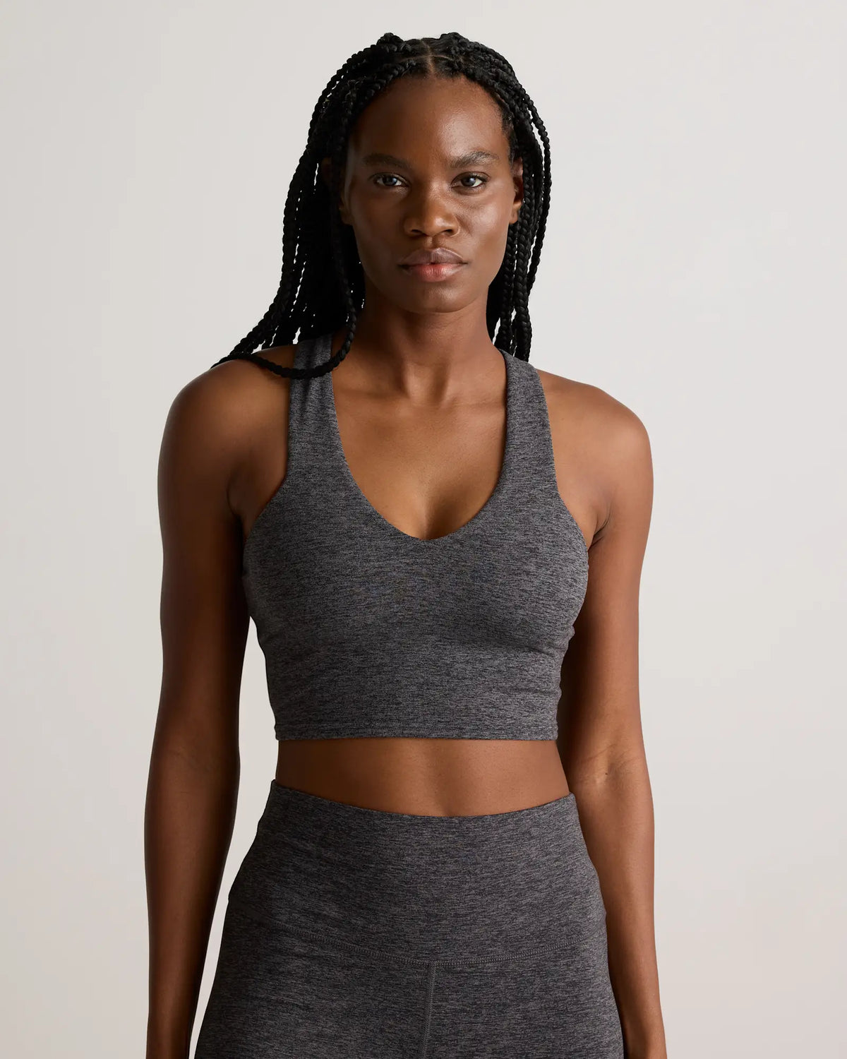 Ultra-Soft V-Neck Cropped Tank - US 2785